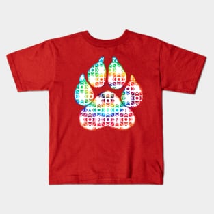 Tie Dye Adopt Paw Kids T-Shirt